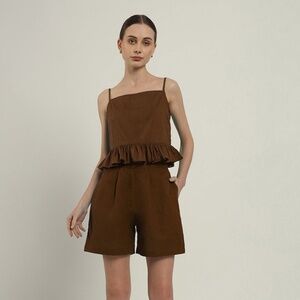 Thevasa Nirvana Top & Shorts matching Set M